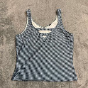 Nike Dri-Fit Women's Blue Athletic Tank Top Lined Sz Small